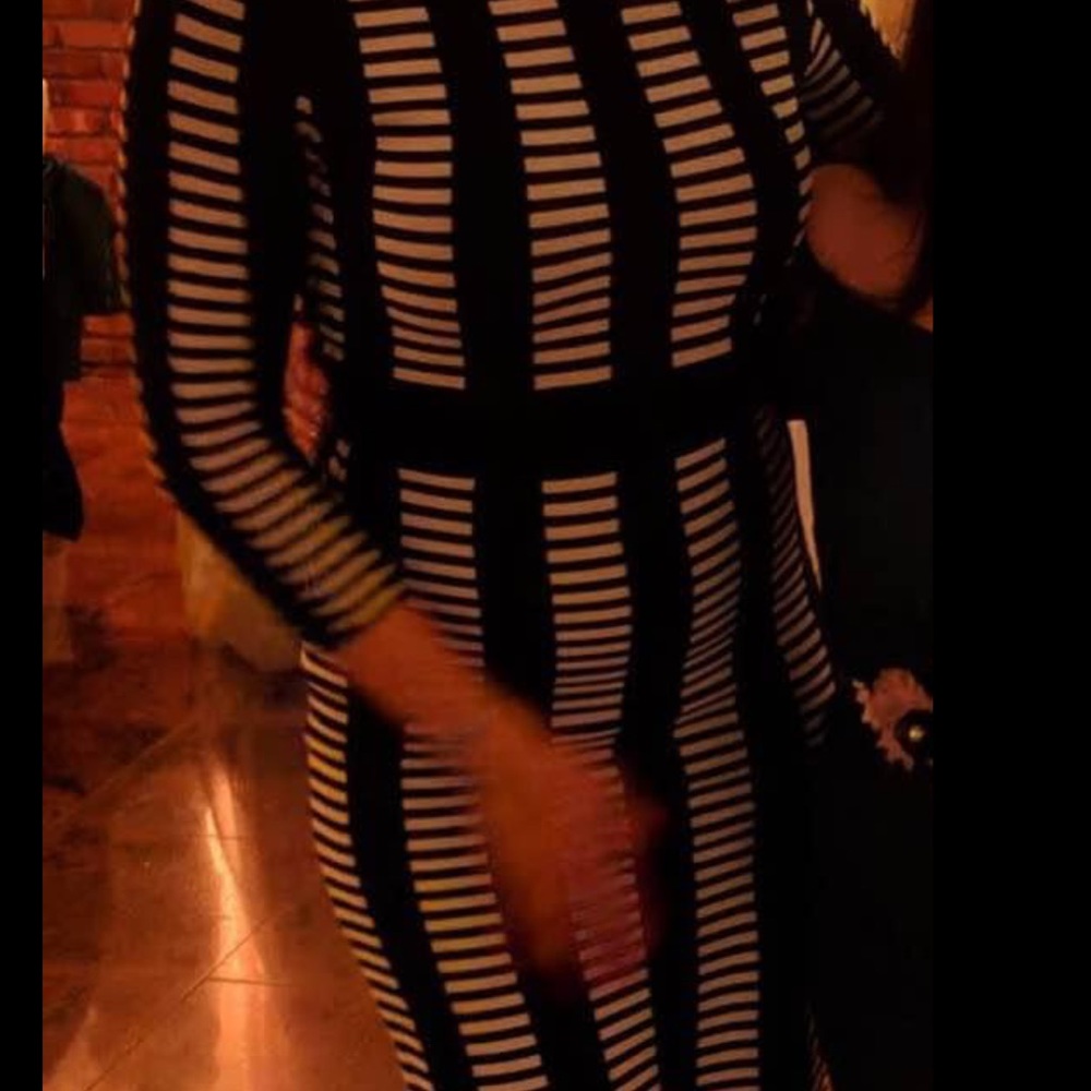Black And White Bodycon Dress worn once